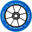 Kolečko Divine Spoked 110mm modré