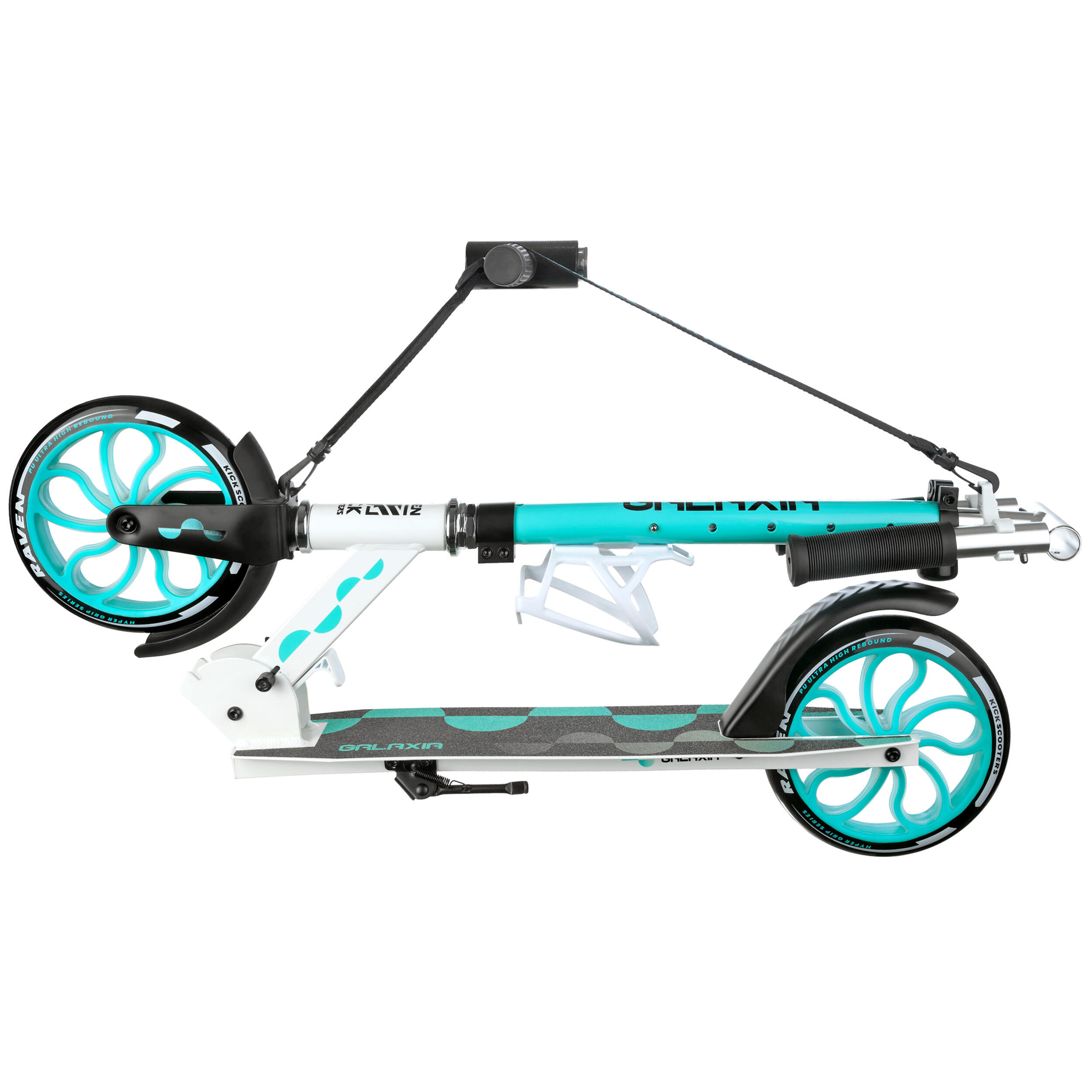 Trottinette pliante avec sonnette, porte-bouteille, roues Galaxia 2/7