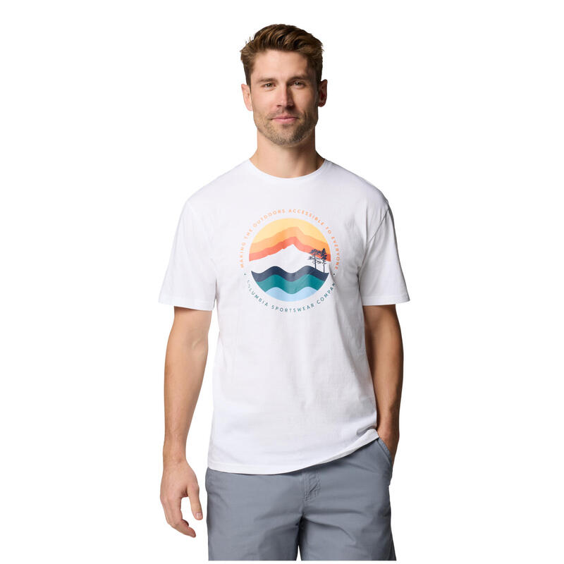 T-shirt sportowy z krótkim rękawem męski  Path Lake II Graphic Tee