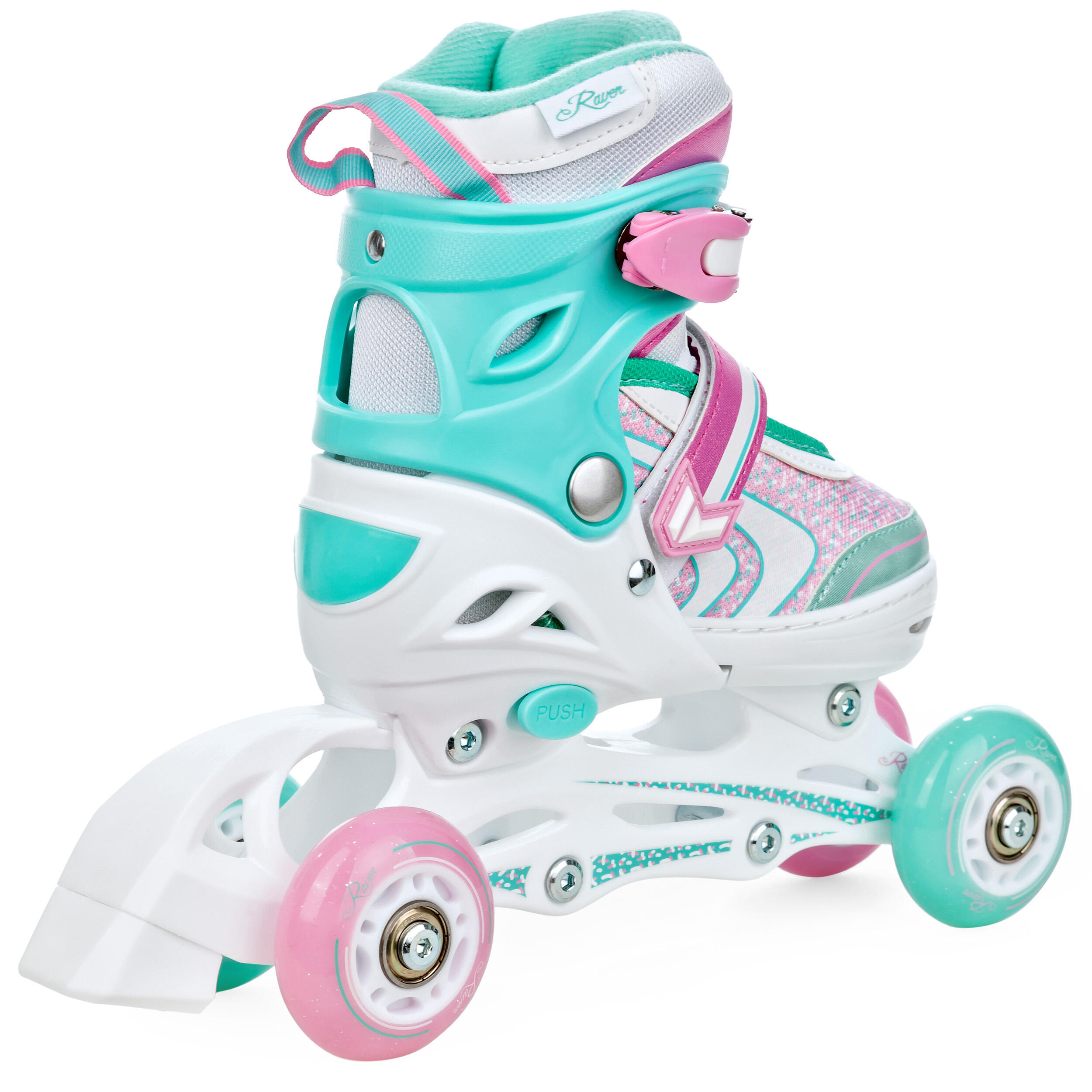 Kinder inline skates Raven Lia of Loret verstelbaar met LED verlicht wiel (Raven Lia Roze, 34-37 (20,5-23,5cm Kinder inline skates Raven Lia of Loret verstelbaar met LED verlicht wiel (Raven Lia Roze, 34-37 (20,5-23,5cm