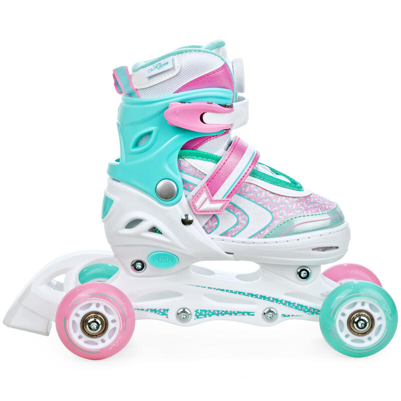 Verstelbare rolschaatsen 3in1 Lia PLUS Lichtgevende LED wielen