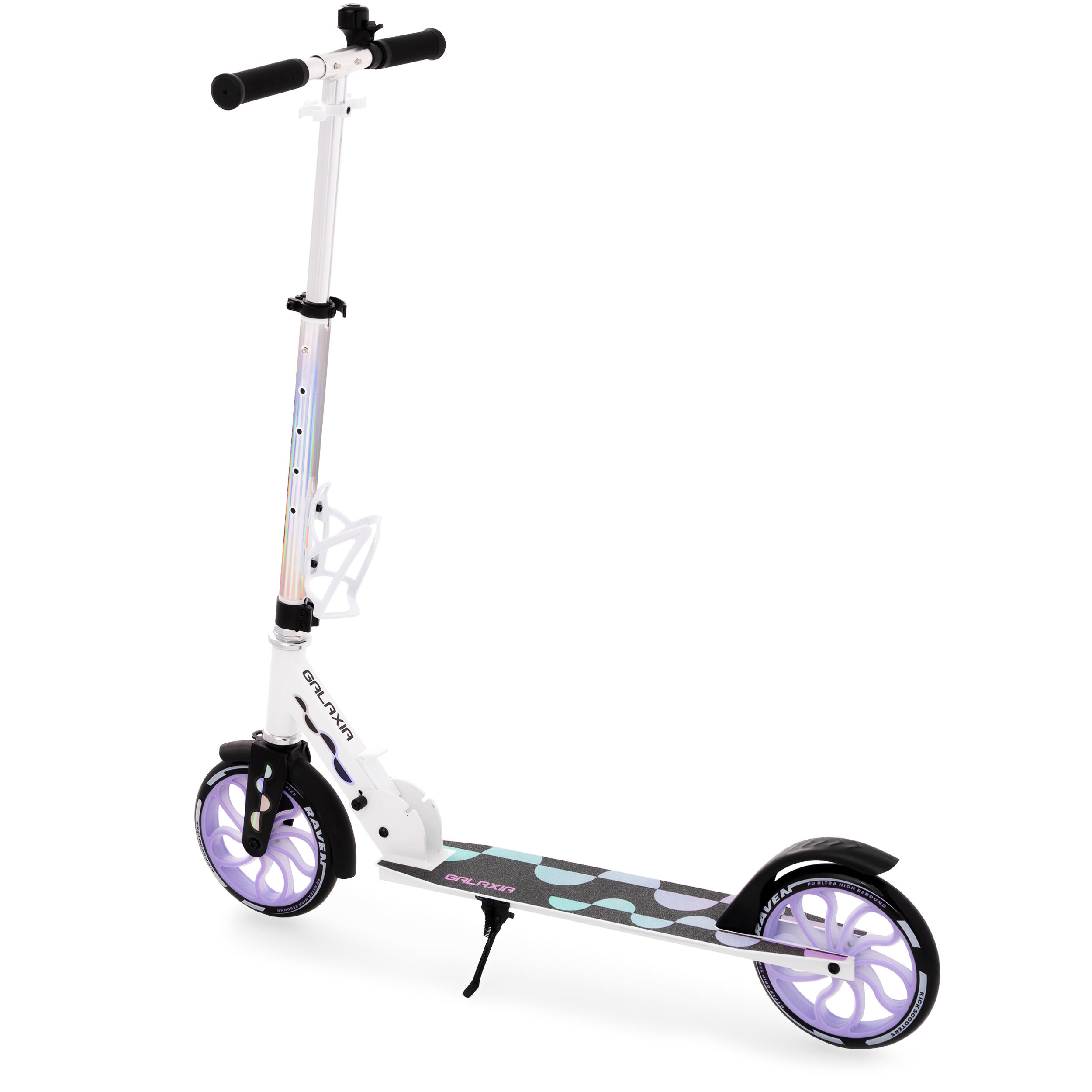 Trotinete dobrável com campainha, suporte para garrafas rodas Raven Galaxia 7/7