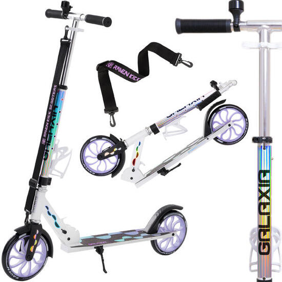 Opvouwbare step met bel, flessenhouder,-wielen Galaxia