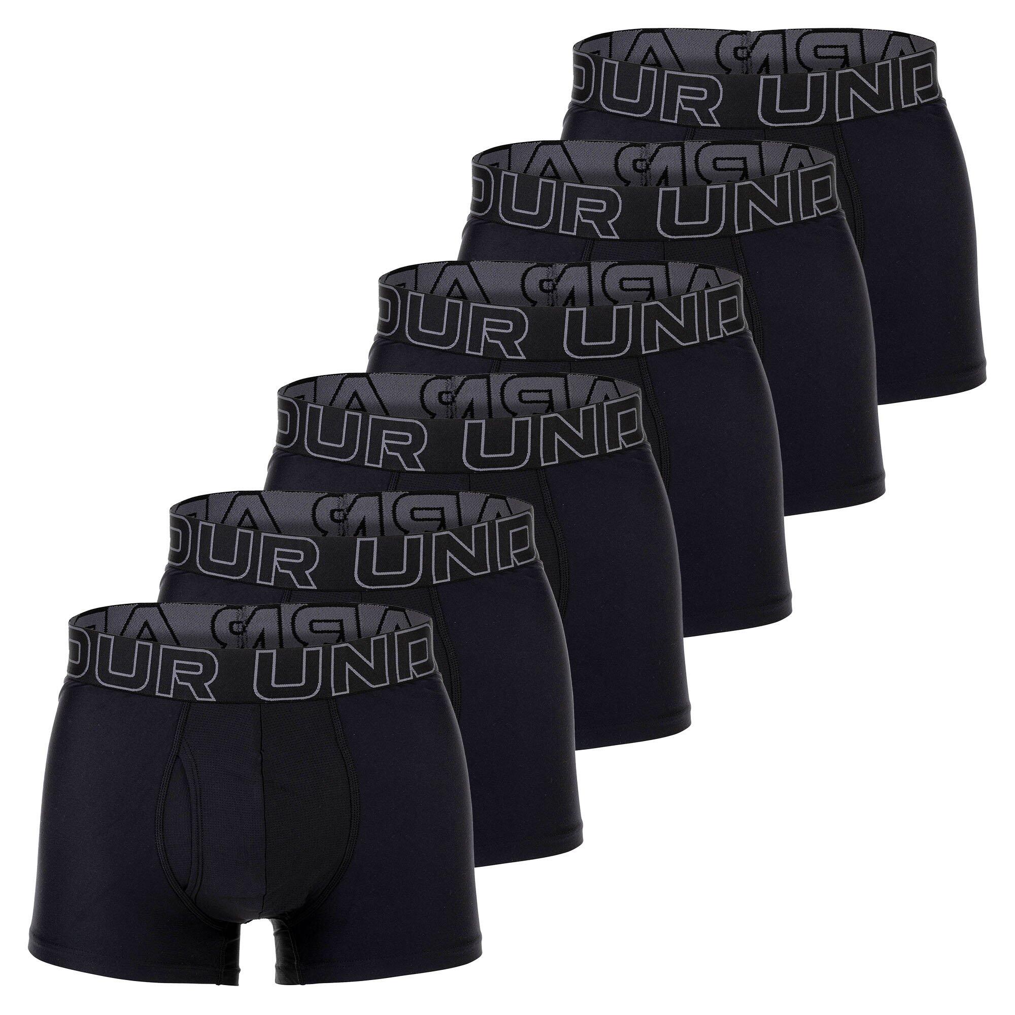 UNDER ARMOUR Boxershort Herren 6er Pack Figurbetont-UA PERFORMANCE TECH - SOLID Solid 3" 6PK