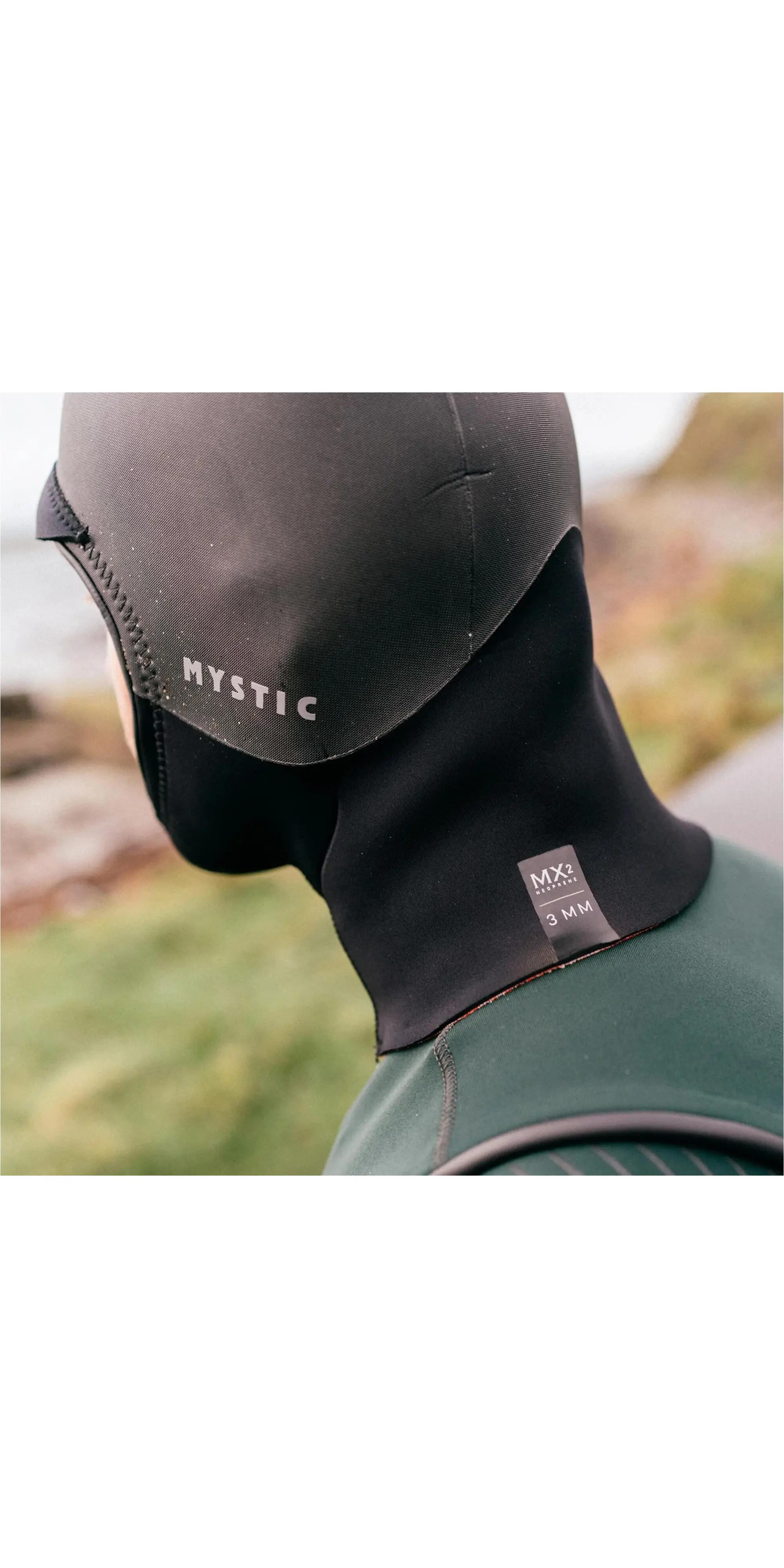 Mystic Roam 3mm Long Wetsuit Hood - Black 5/6