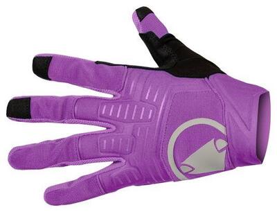 Endura singletrack ii purple long gloves