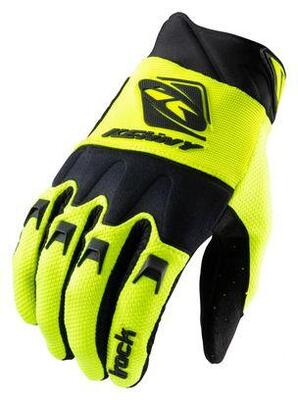 Kenny track long gloves black / fluo yellow