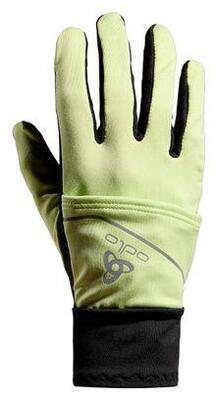 ODLO Intensity Cover Safety Light Handschuhe – Schwarz/Grün