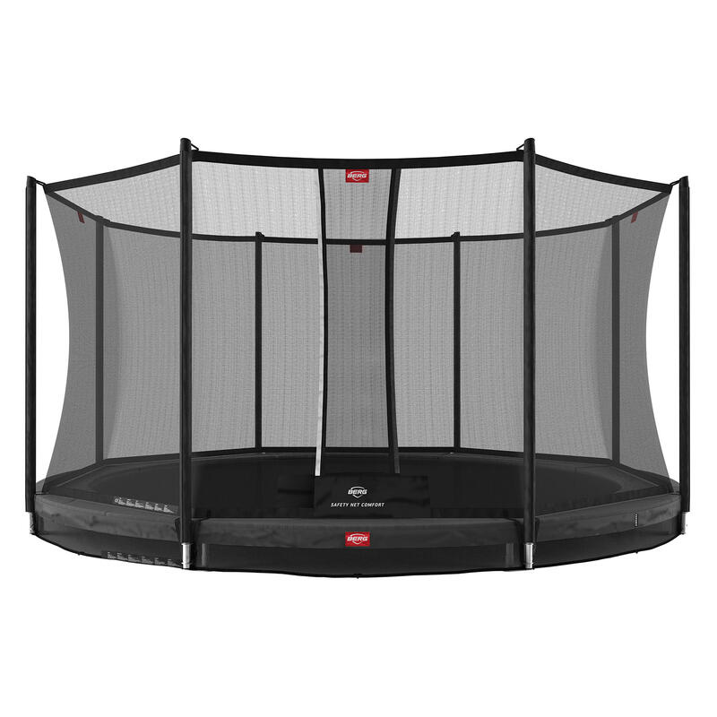 Trampolina + Siatka ochronna BERG Favorit Wkopana Okrągła 330 Antracytowa