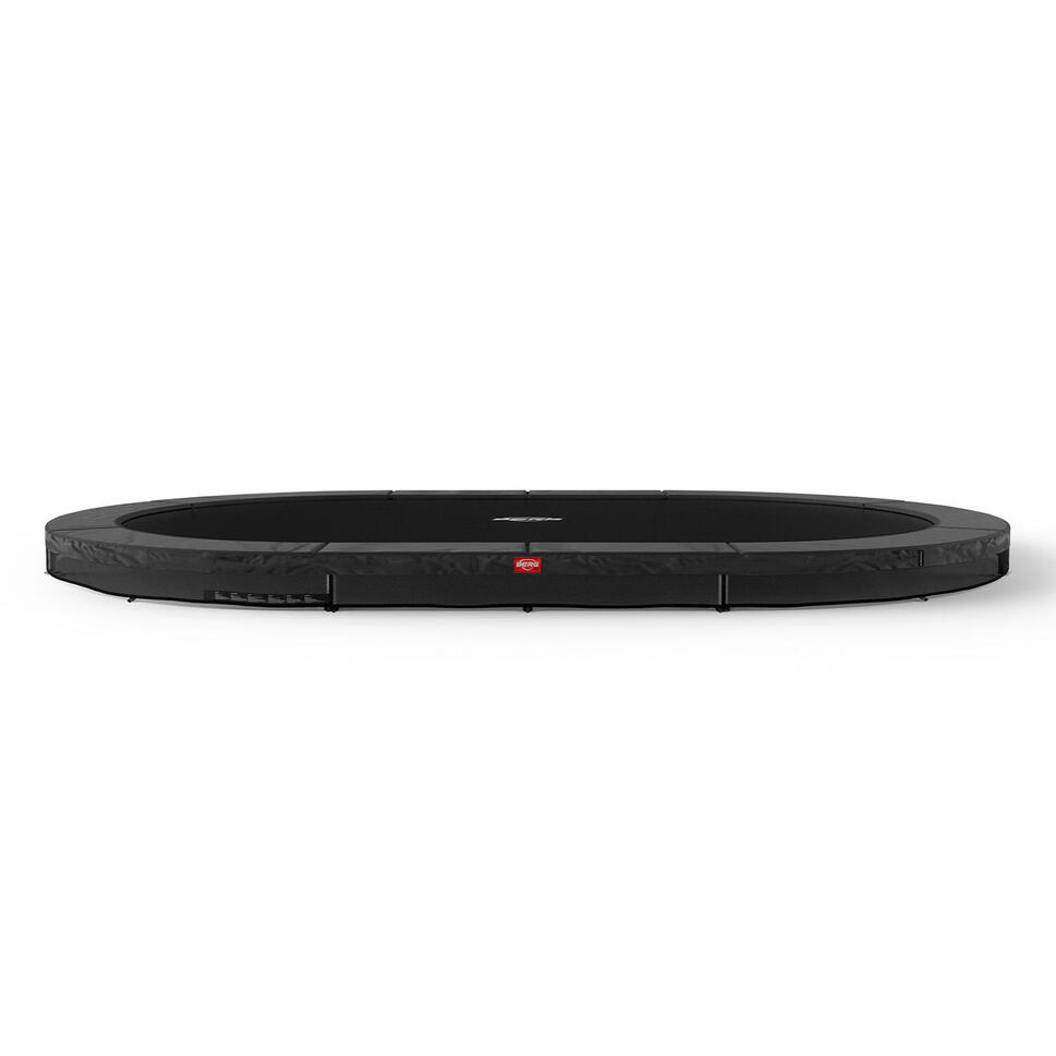 Trampolina BERG Favorit Wkopana Owalna 520x345 Srebrnoszara
