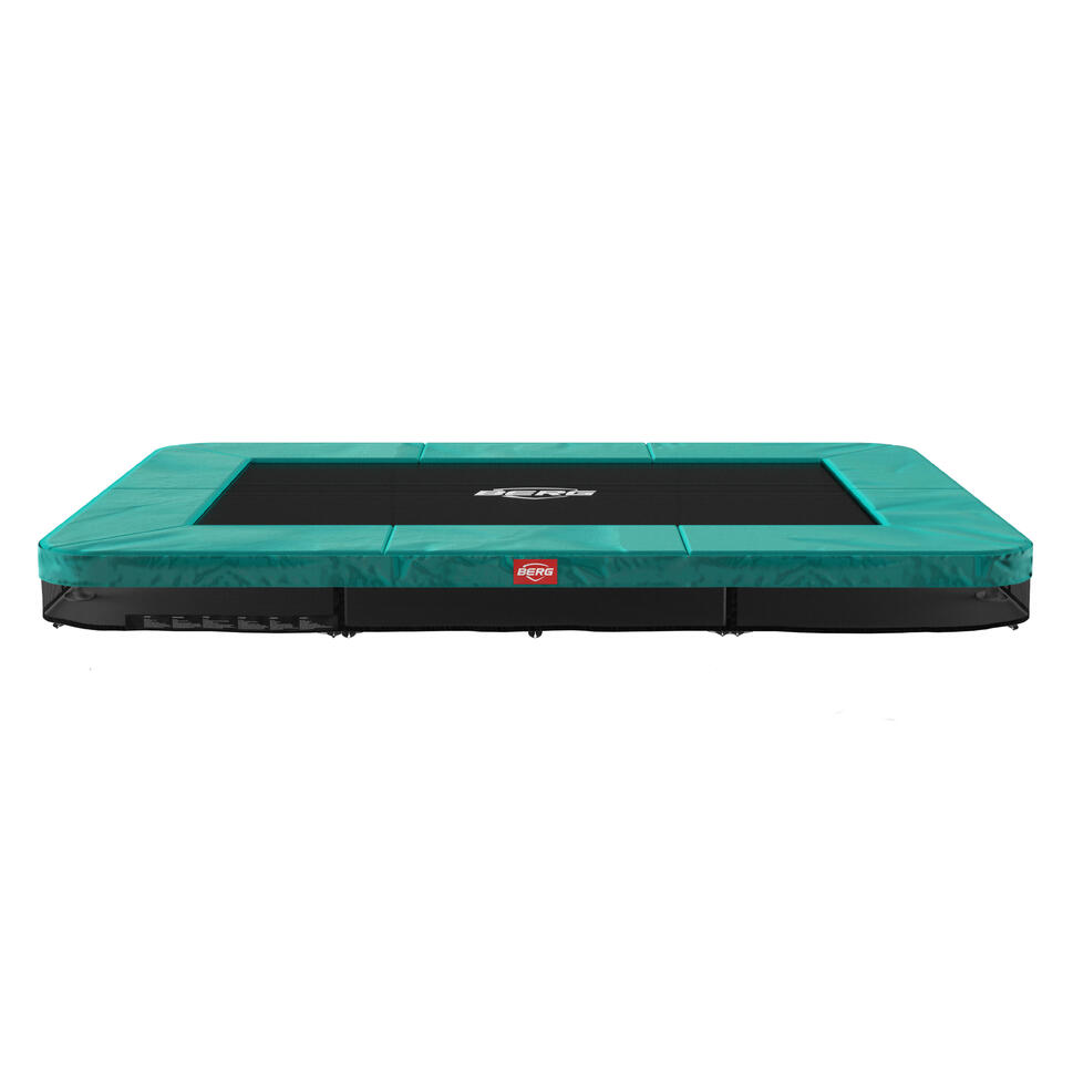 Trampolina BERG Favorit Wkopana Prostokątna 280x190 Zielona
