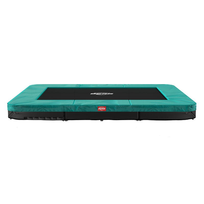Trampolina BERG Favorit Wkopana Prostokątna 280x190 Zielona