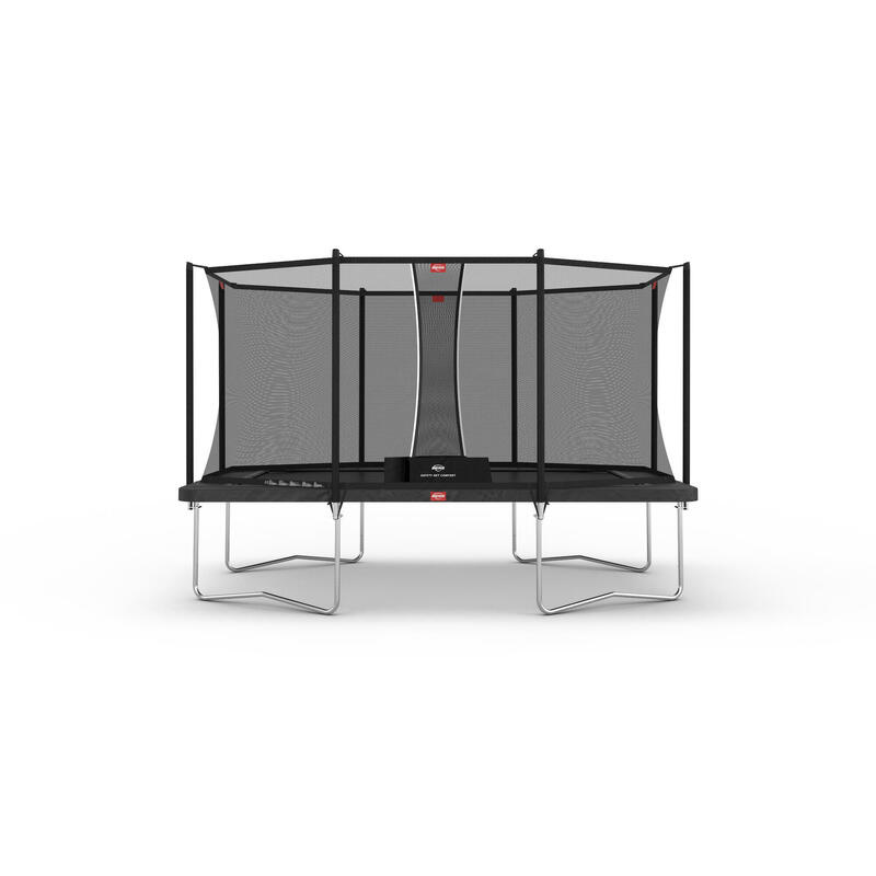 Trampolina + Siatka ochronna BERG Favorit Regularna Prostokątna 410x250 Antr.