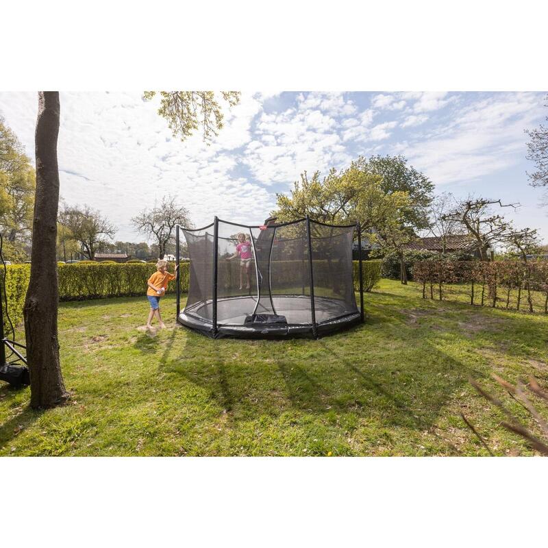 Trampoline+Filet de sécurité BERG Favorit InGround Ronde 430 Anthracite