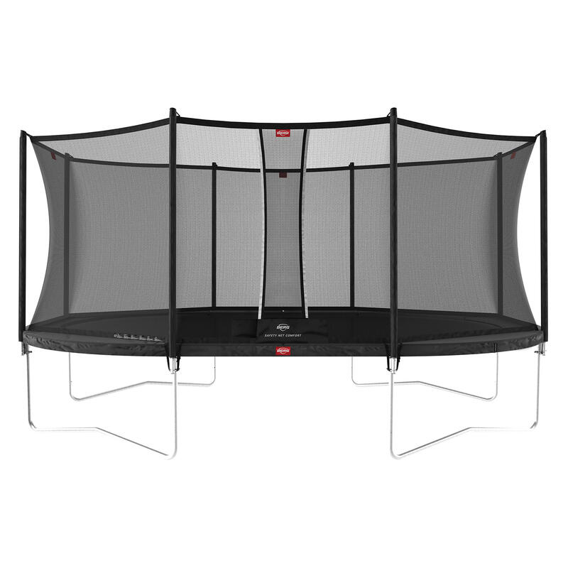 Trampolina + Siatka ochronna BERG Favorit Regularna Owalna 520x345 Antracytowa