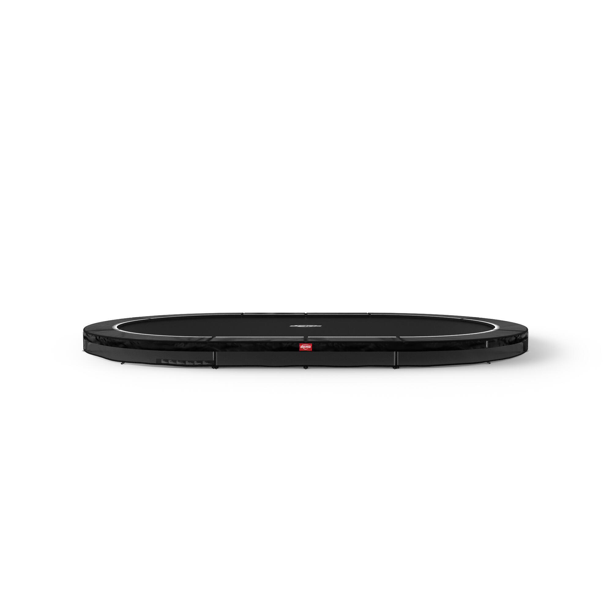 Trampolina BERG Favorit Wkopana Owalna 520x345 Czarna