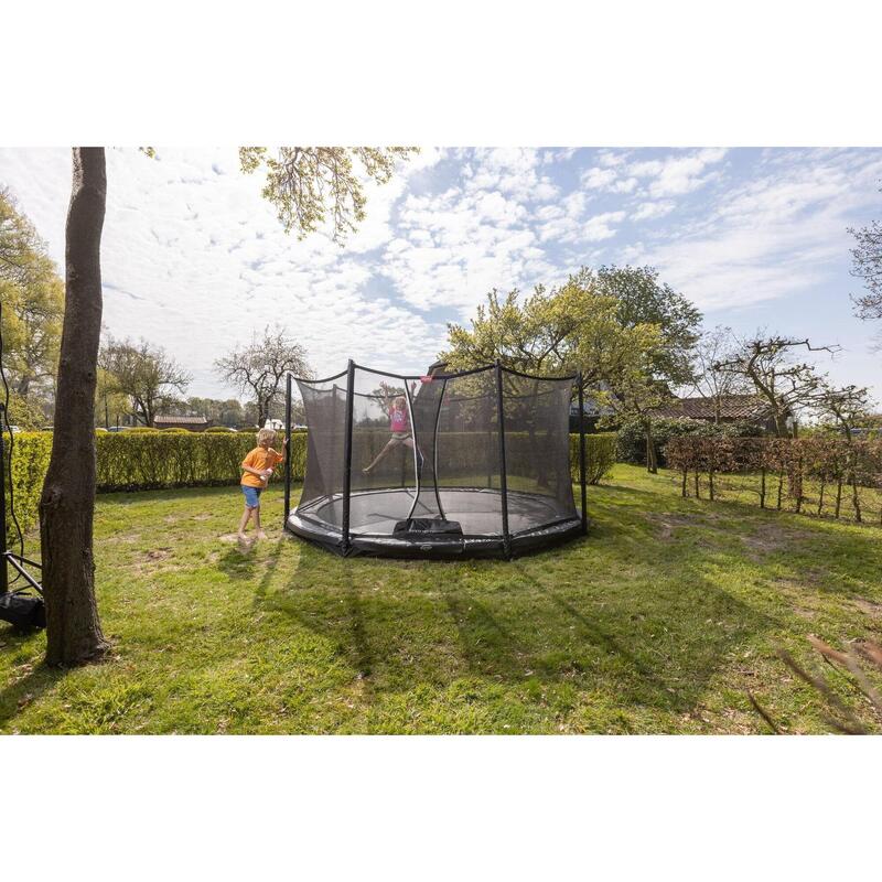 Trampoline+Filet de sécurité BERG Favorit InGround Ronde 430 Anthracite