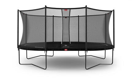 Trampoline+Filet de sécurité BERG Favorit Regular Ovale 520x345 Noir