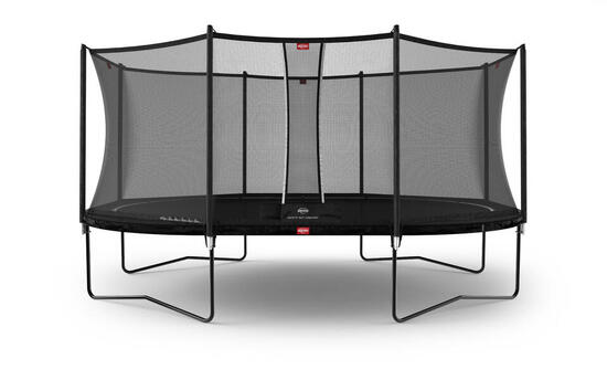 Trampoline+Filet de sécurité BERG Favorit Regular Ovale 520x345 Noir
