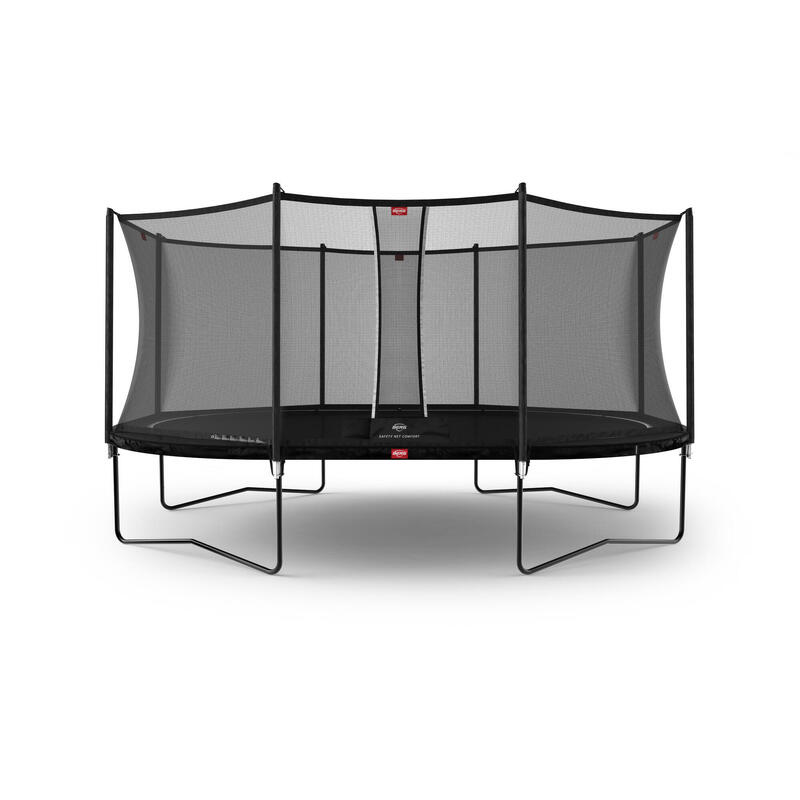 Trampolina + Siatka ochronna BERG Favorit Regularna Owalna 520x345 Czarna