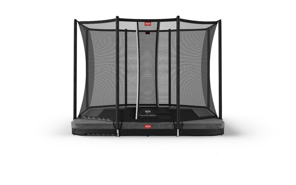 Trampolina + Siatka ochronna BERG Favorit Wkopana Prostokątna 280x190 Antr.