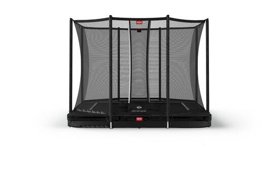 Trampolin + Sicherheitsnetz BERG Favorit InGround Rechteck 280x190 Schwarz