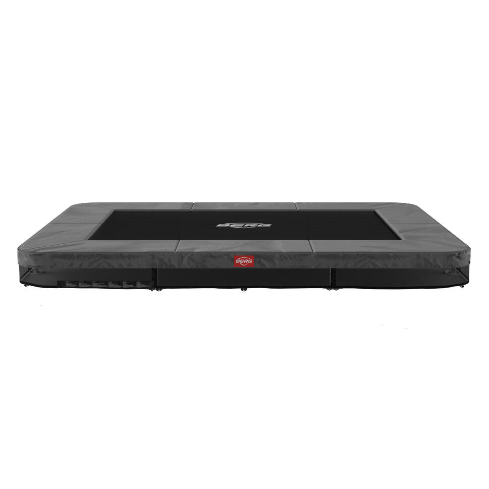 Trampolina BERG Favorit Wkopana Prostokątna 330x220 Antracytowa