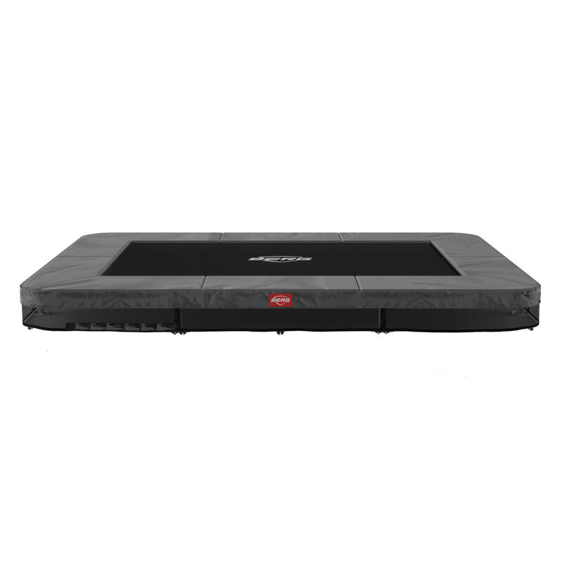 Trampolina BERG Favorit Wkopana Prostokątna 280x190 Antracytowa