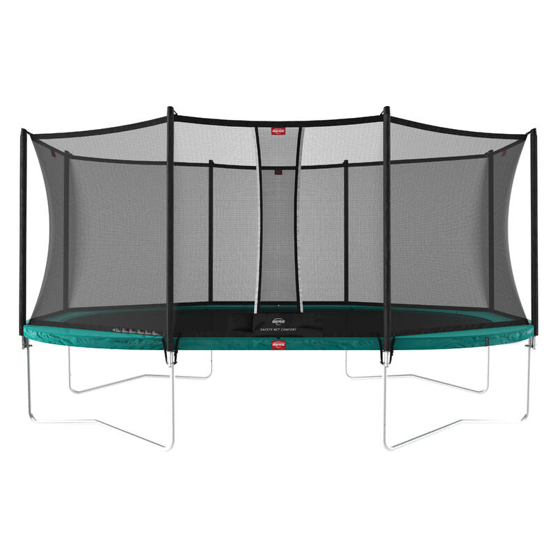 Trampolina + Siatka ochronna BERG Favorit Regularna Owalna 520x345 Zielona