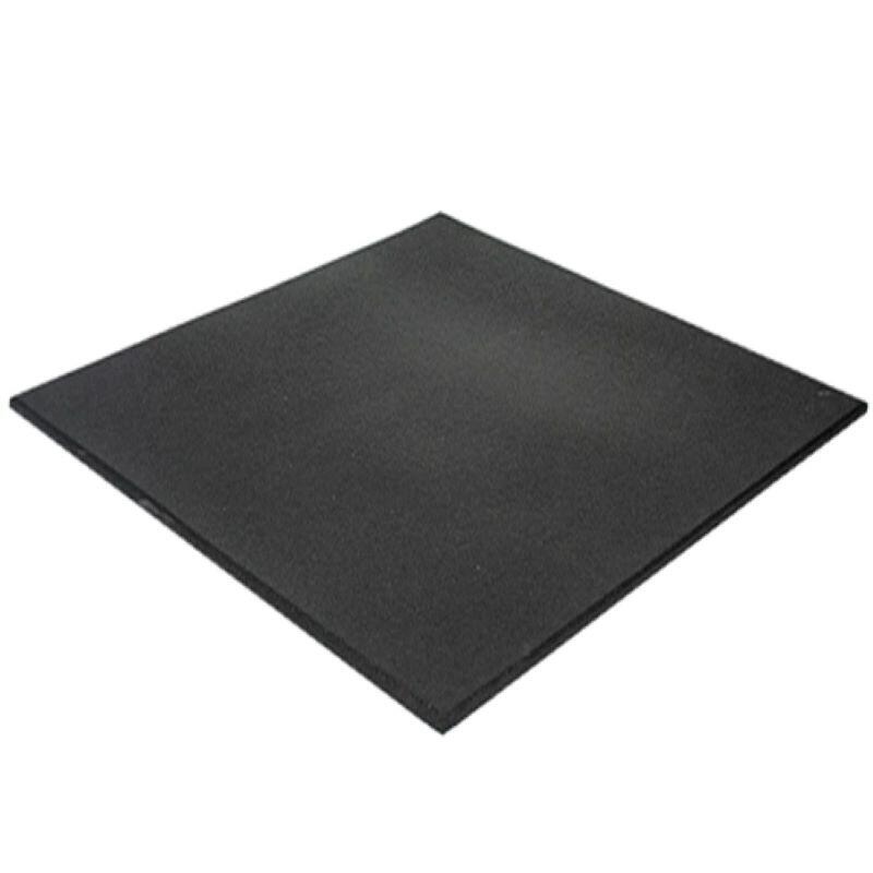 GYM EN CASA Pack 8. Losetas de Caucho 1x1x15mm(Negro) 1/8