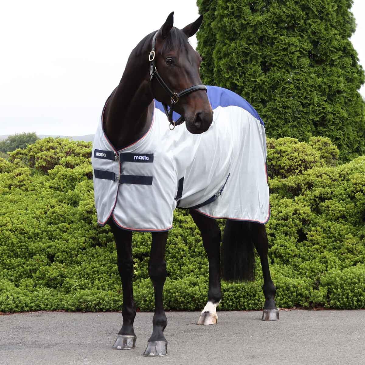 Standard neck fly rug, waterproof upper section white 2/7