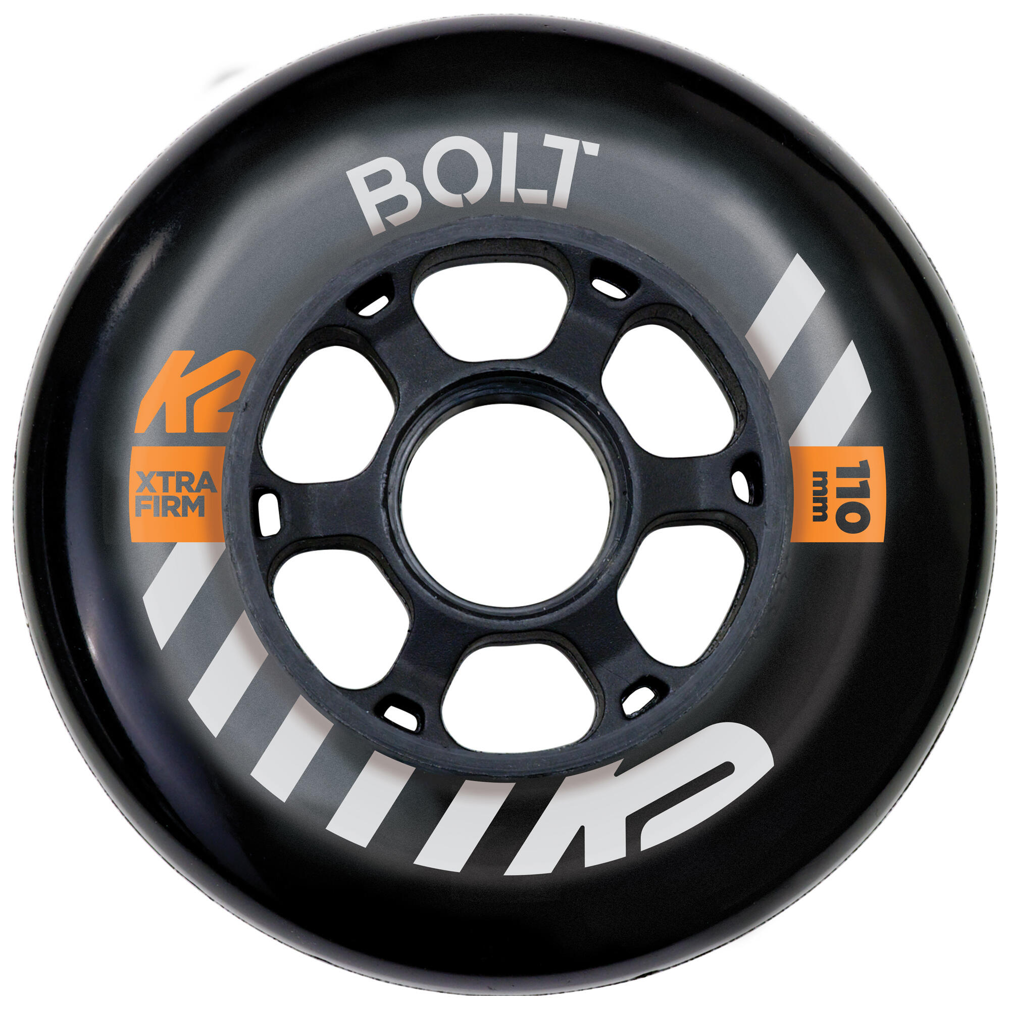 K2 K2 Urban Bolt Rodas Patins Pacote de 2 - 110mm - Preto