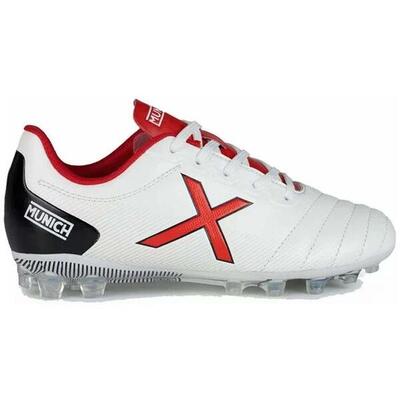 Botas de futbol para niños unisex Munich Arenga en color blanco