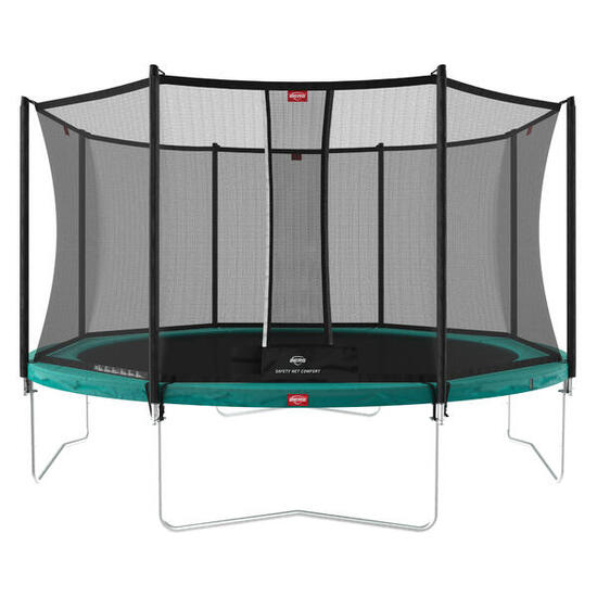Trampolino + Rete di sicurezza BERG Favorit Regular Rotondo 380 Verde