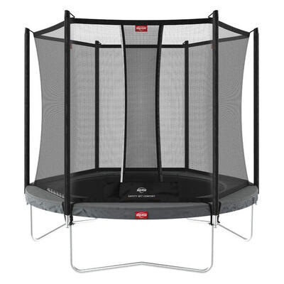 Trampoline + veiligheidsnet berg favorit regular rond 200 grijs