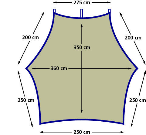 Namiot Tenda Eurotrail Carside 360 x 350 cm 3/10