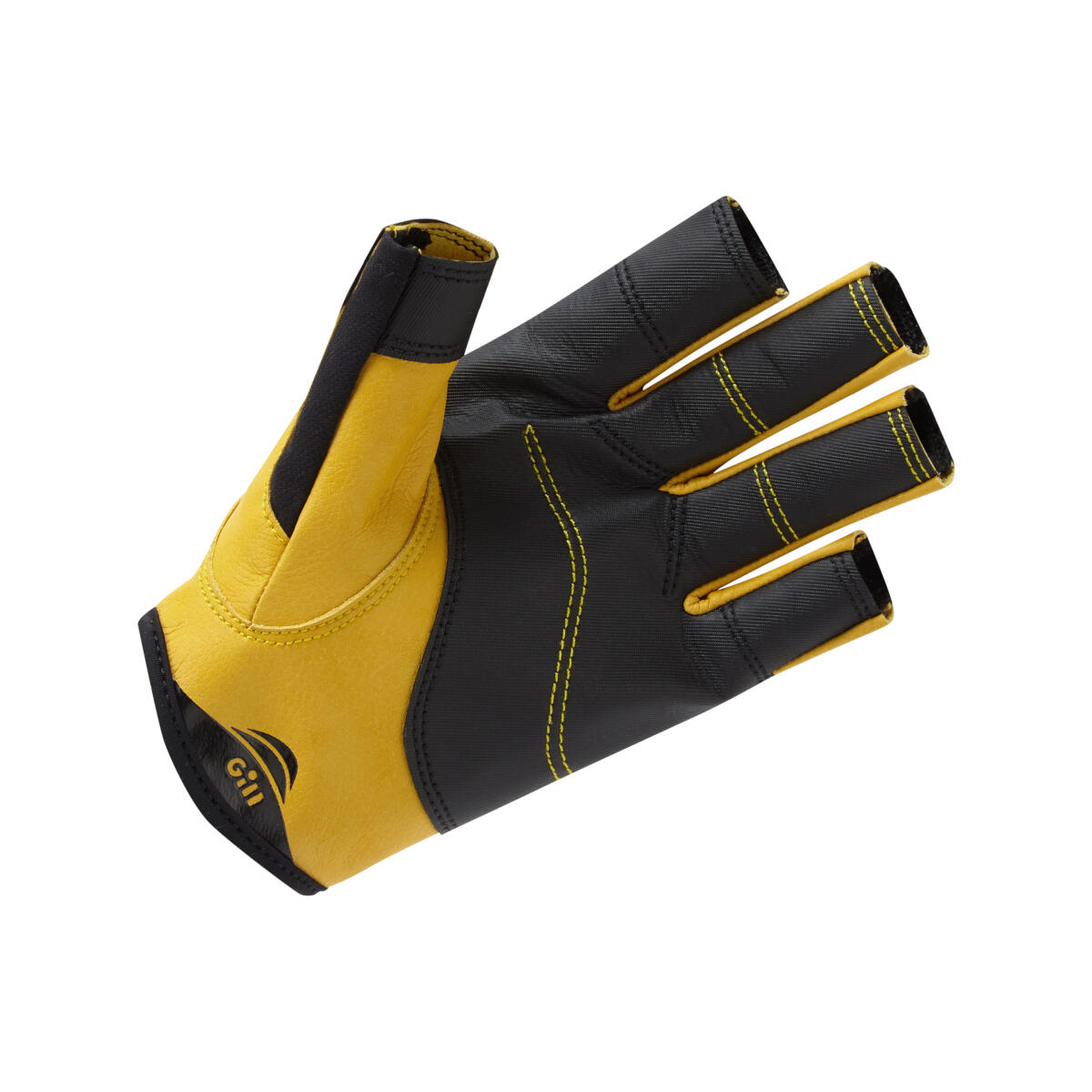 Pro gants de voile à doigts courts - noir 2/2
