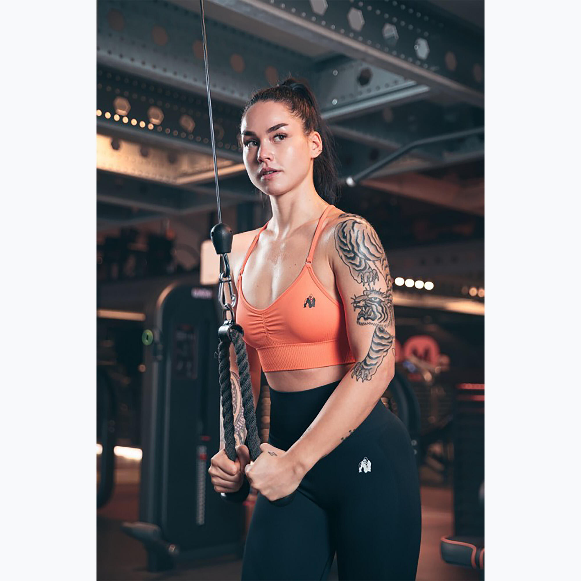 Olivia Sin costura Sujetador deportivo - Peach 5/6
