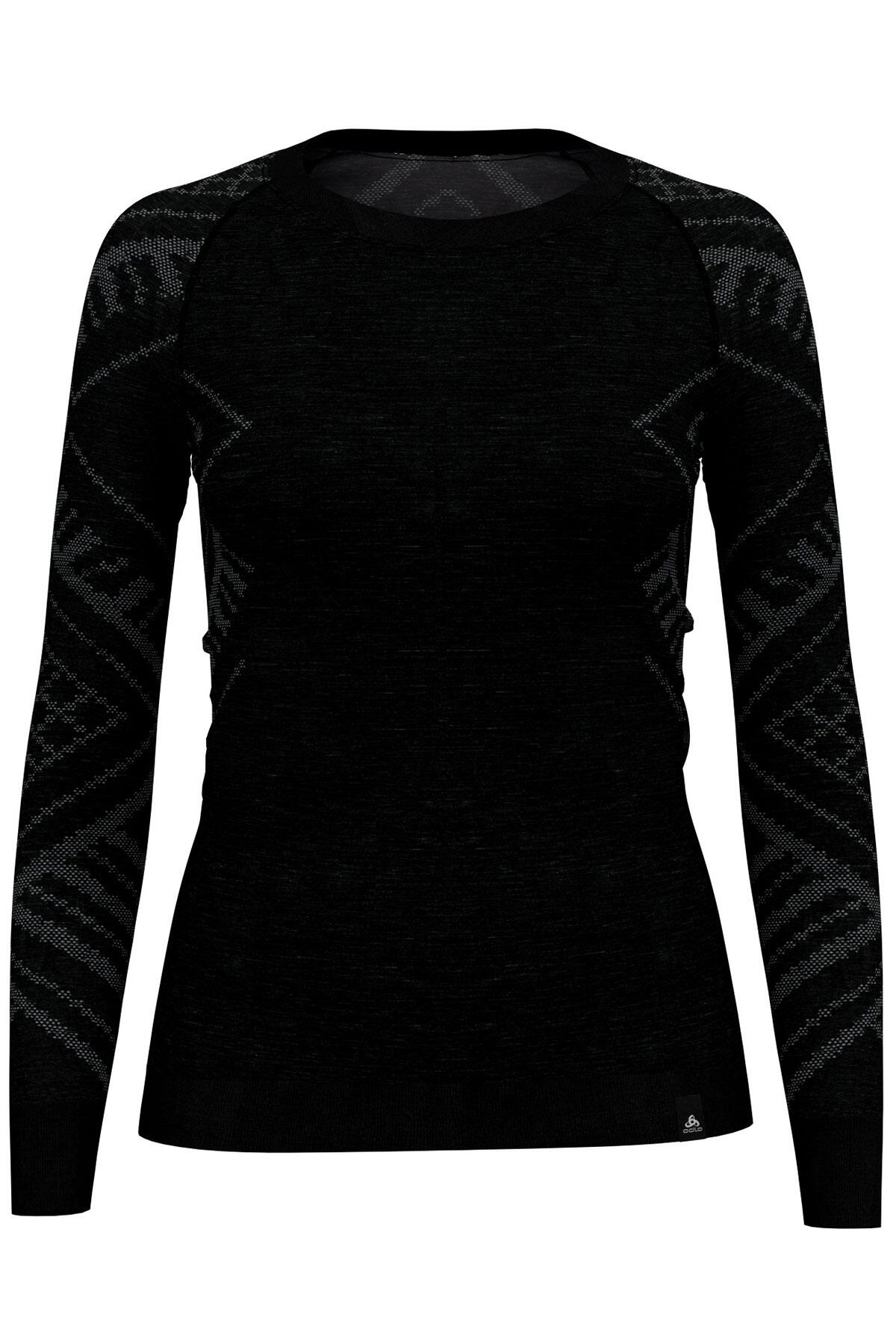 ODLO ODLO Women's Kinship Warm Merino Crewe Neck Base Layer Top