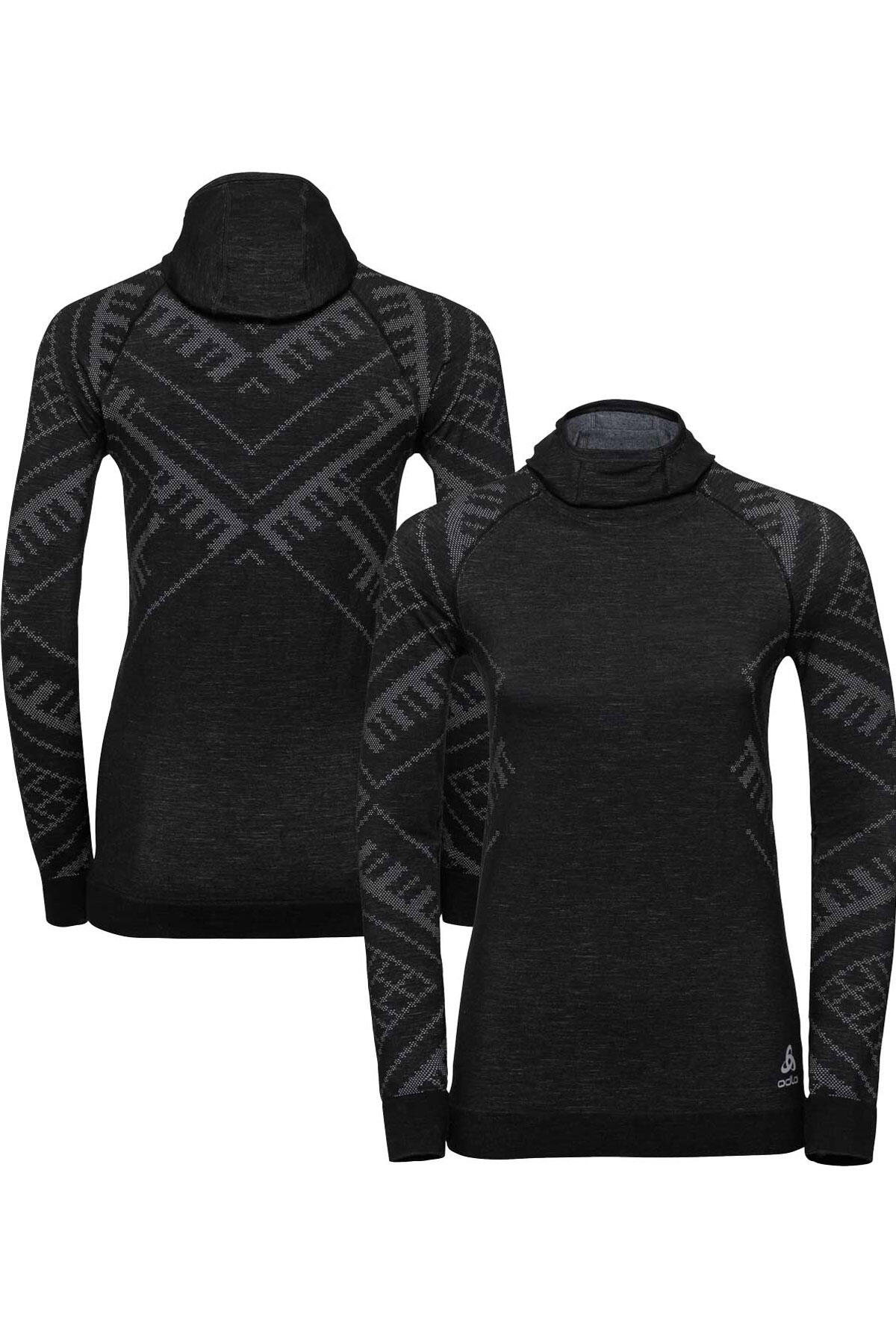 ODLO ODLO Men's Kinship Warm Merino Base Layer Top + Face Mask