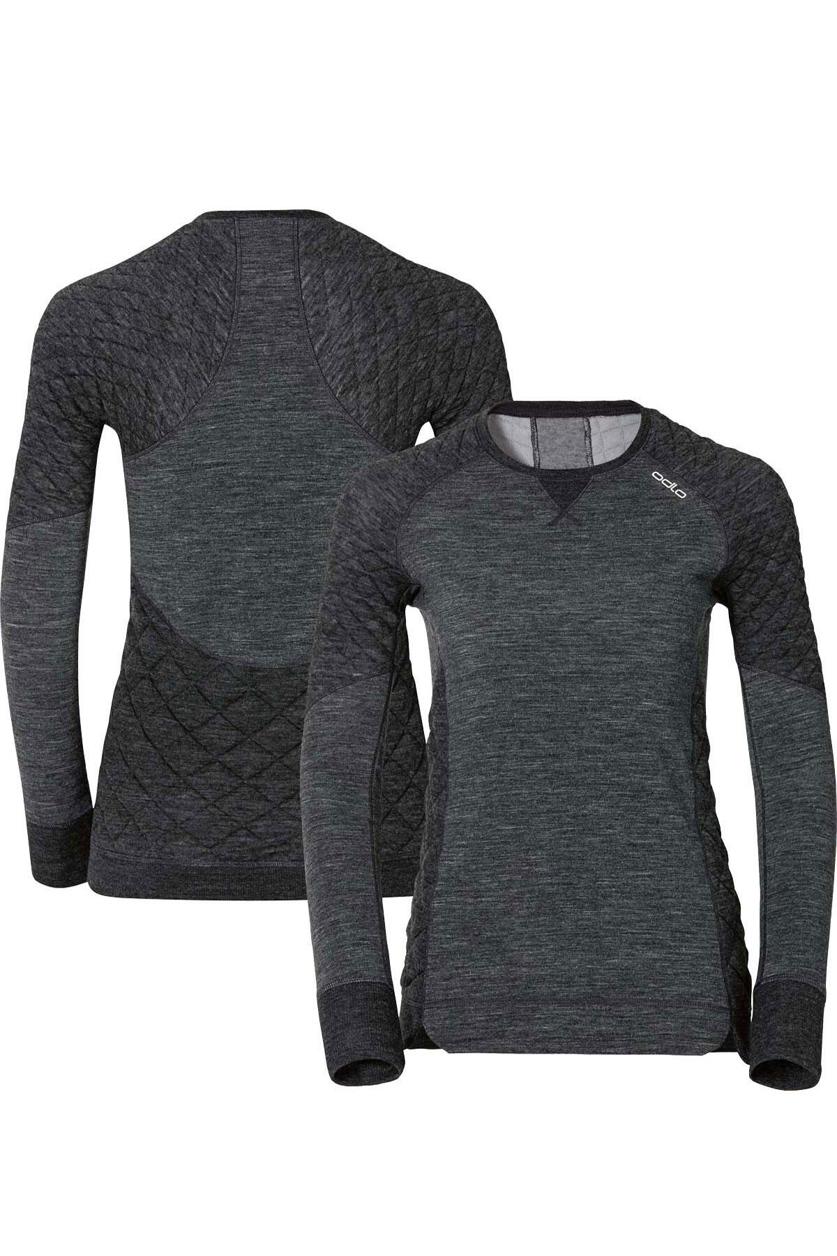 ODLO ODLO Women's Kinship Warm Merino Crewe Neck Base Layer Top