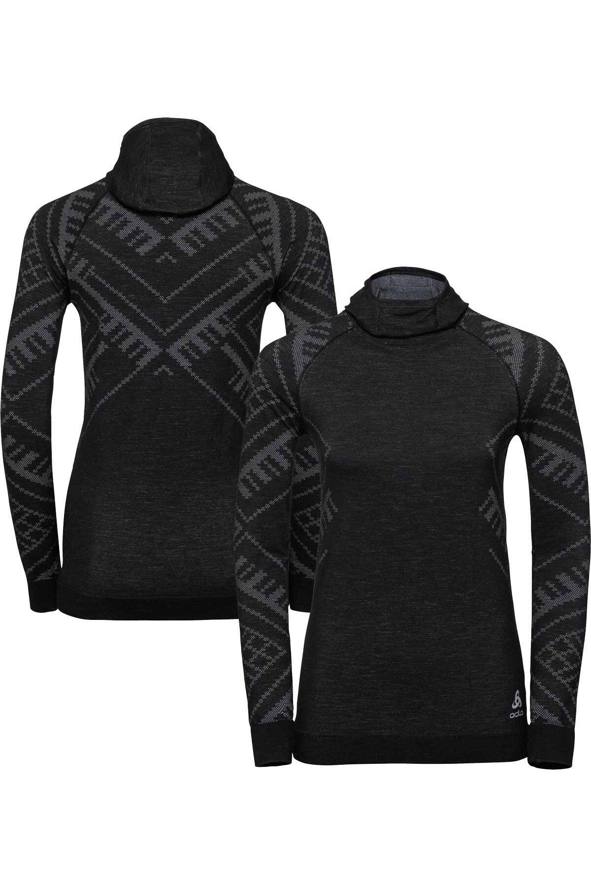 ODLO ODLO Women's Kinship Warm Merino Base Layer Top + Face Mask