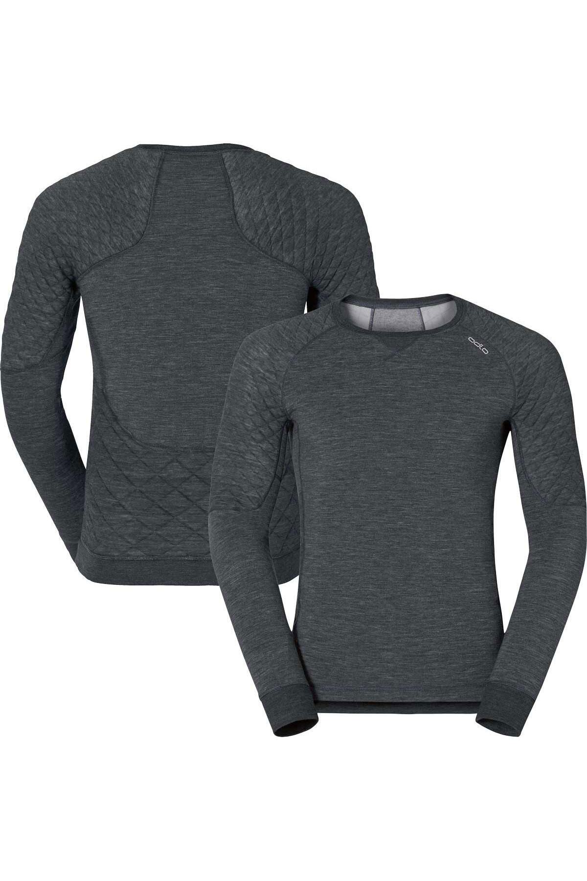 ODLO ODLO Men's Revolution Warm Merino Crewe Neck Base Layer Top