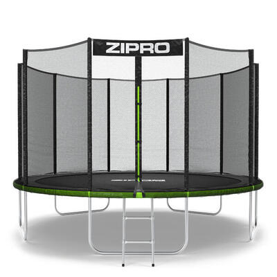 Trampoline ronde zipro jump pro - 12ft 374 cm - met veiligheidsnet extern