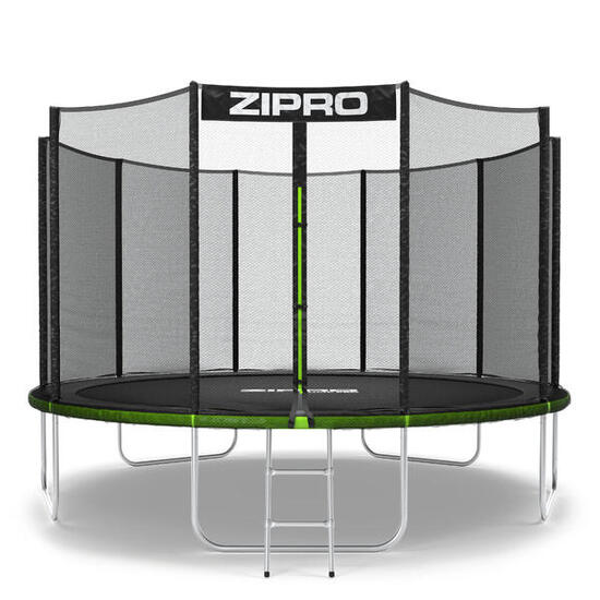 Trampolina ogrodowa Zipro Jump Pro z siatką zewnętrzną 12FT 374cm