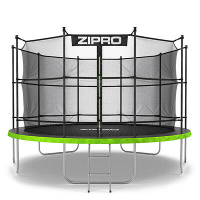 Trampoline ronde zipro jump pro - 12ft 374 cm - met veiligheidsnet intern