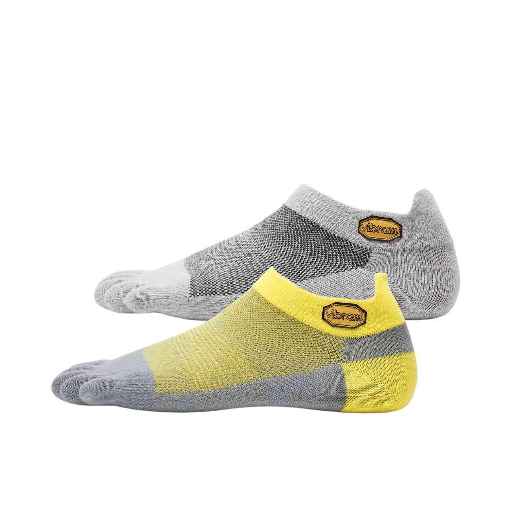 Vibram Five Toe Socks Athletic Pro No Show Twin Pack 2/4