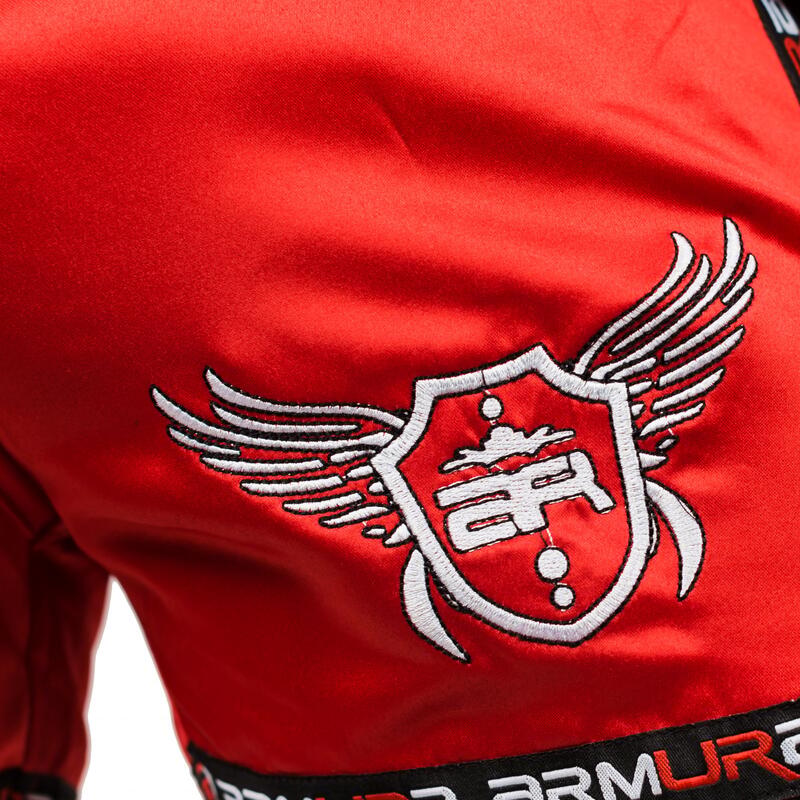 Short kickboxing ARMURA  Muay 2.0 Rosu/negru
