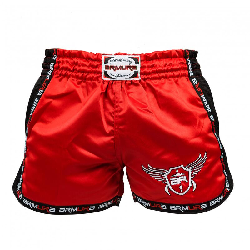 Short kickboxing ARMURA  Muay 2.0 Rosu/negru