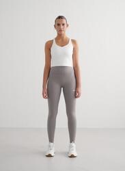 Femme Yoga Leggings Évacuation de l'humidité Résistant au Squat Gris